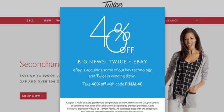 eBay compra Twice  y sale de PayPal