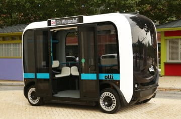 Lanzan el primer minibús autónomo impreso en 3D
