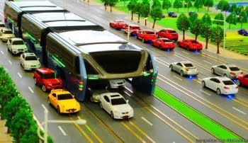 CURIOSO: China construirá un autobús que se eleva por encima de los atascos