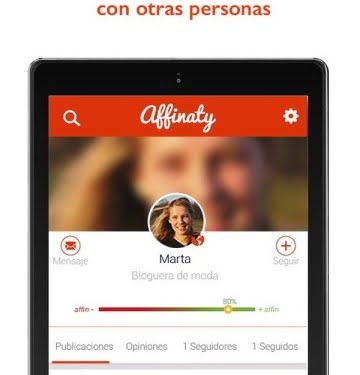 Buena performance de la red social de opiniones Affinaty