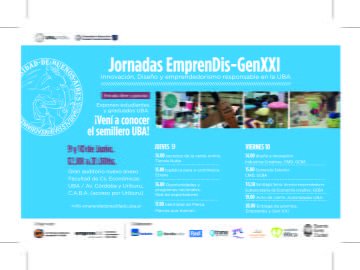 Innovación, diseño y emprendedorismo responsable en la UBA