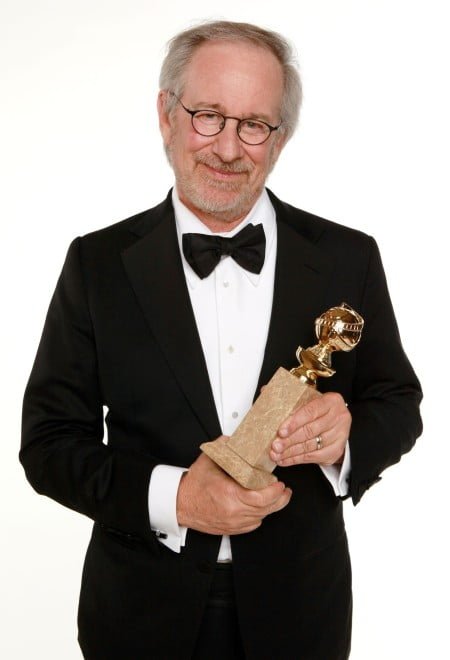 BEVERLY HILLS, CA - JANUARY 15: Director Steven Spielberg, winner of the Best Animated Film Award for "The Adventures of Tintin" poses for a portrait backstage at the 69th Annual Golden Globe Awards held at the Beverly Hilton Hotel on January 15, 2012 in Beverly Hills, California. (Photo by Christopher Polk/Getty Images)