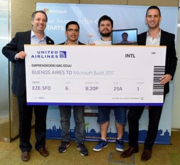 Microsoft premió a tres emprendedores argentinos