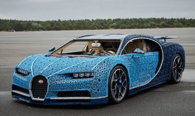 LEGO Bugatti Chiron, una joya de tamaño real que se puede conducir a 20 Km/h