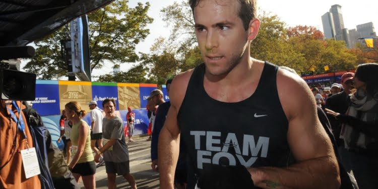 Ryan Reynolds, otra de las celebridades que corrió 42 kilómetros