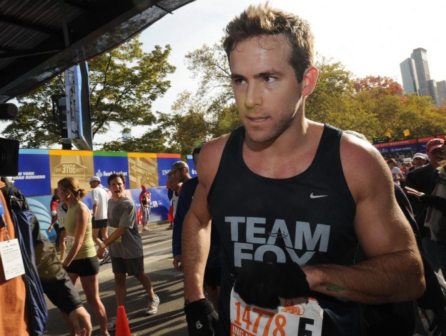 Ryan Reynolds, otra de las celebridades que corrió 42 kilómetros