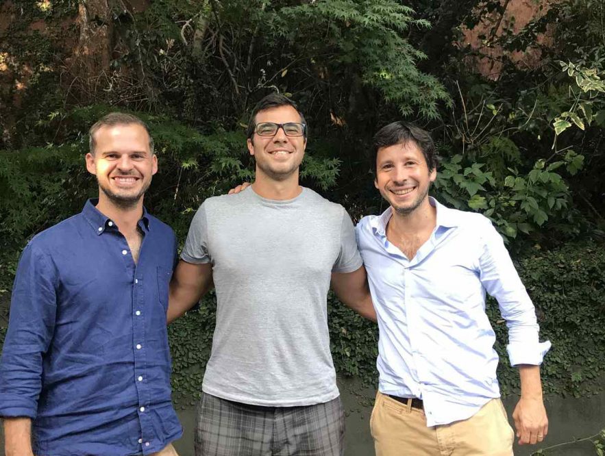 Sebastián Fraga, Federico Fraga y Ezequiel García Castera