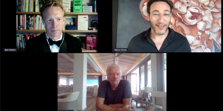 Branson y Sinek hablaron sobre positividad y optimismo