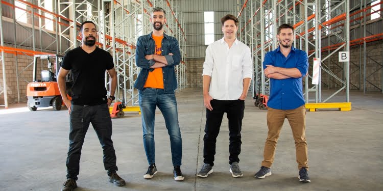 El equipo de Tiendoo: Nicolás Arévalo, CEO; Sebastián Gaviglio, CTO; Gustavo Freytes, COO; y Emanuel Pereyra Esquivel, CCO.