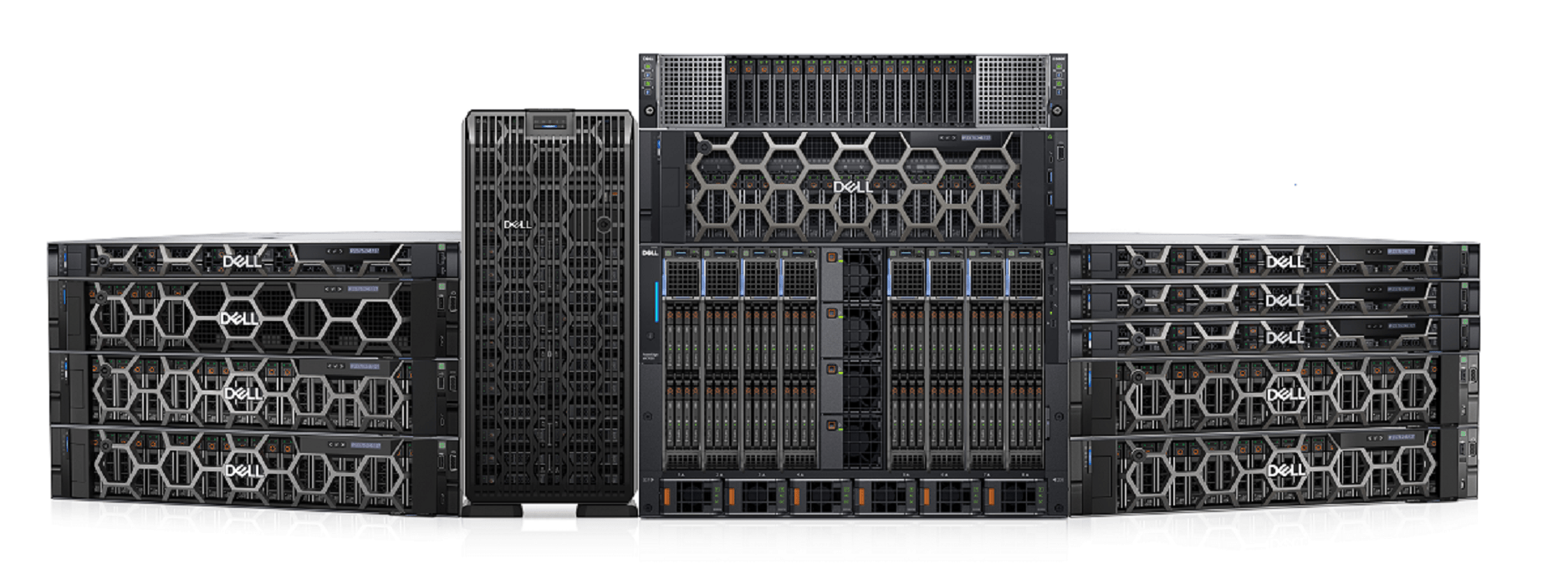Los servidores Dell PowerEdge de última generación ofrecen rendimiento avanzado y un diseño con eficiencia energética