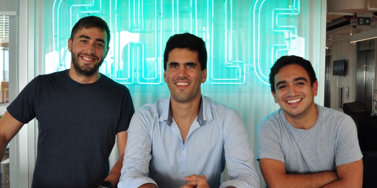 Antonio Grass, Nicolás Serrano y Carlos Carvajal, miembros fundadores de la startup chilena DataScope