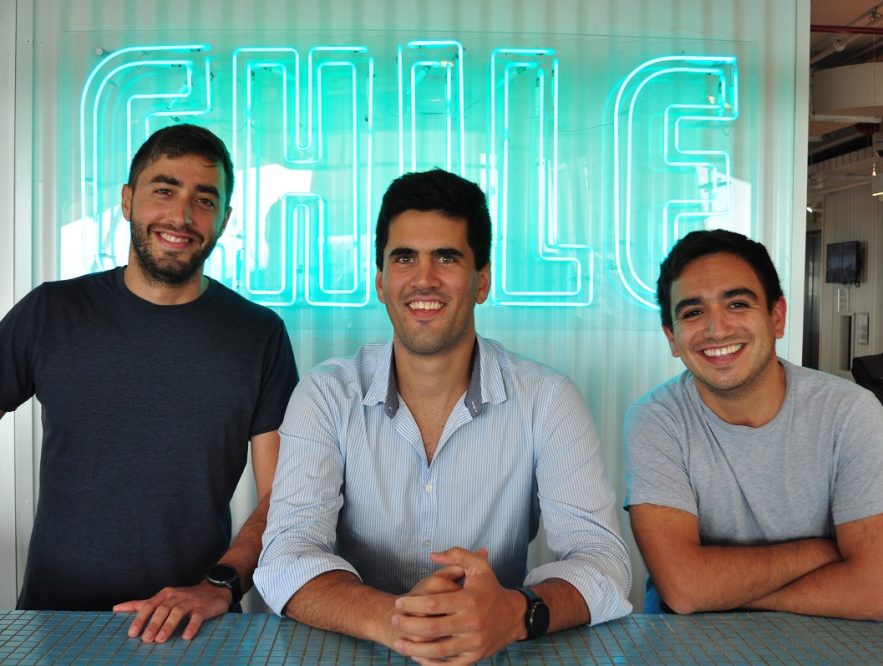 Antonio Grass, Nicolás Serrano y Carlos Carvajal, miembros fundadores de la startup chilena DataScope
