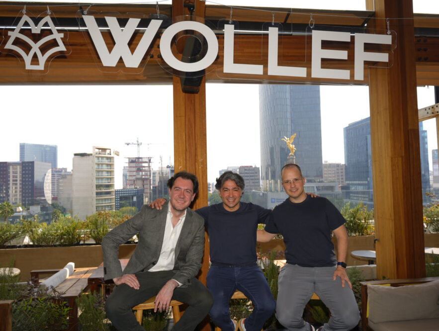 Cristóbal Perdomo, Eric Pérez-Grovas y Luis Garza Sada, founders de Wollef