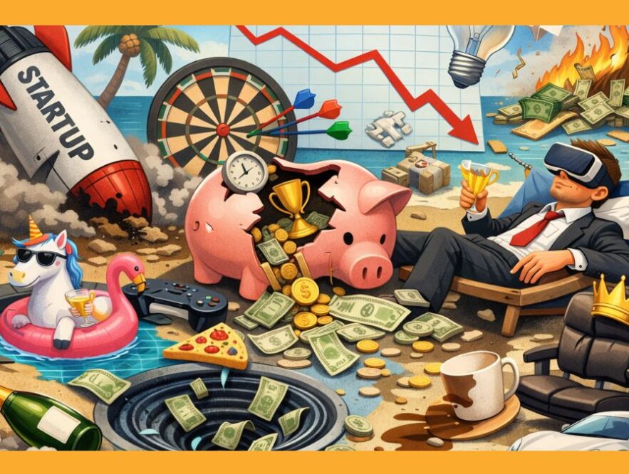 Las razones absurdas por las que las startups se quedan sin dinero y fracasan