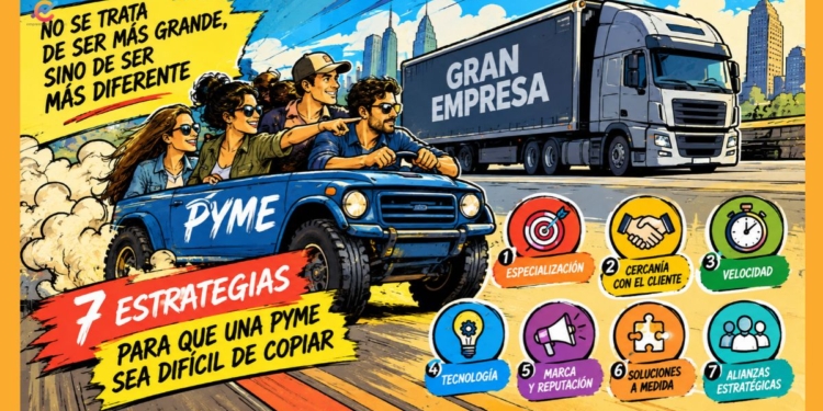 No podés competir con una empresa grande jugando el mismo juego: 7 estrategias para que una pyme sea difícil de copiar