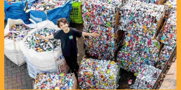Ryan Hulance: la historia del niño de 13 años que convirtió 1,5 millones de latas en 24.000 dólares para la caridad