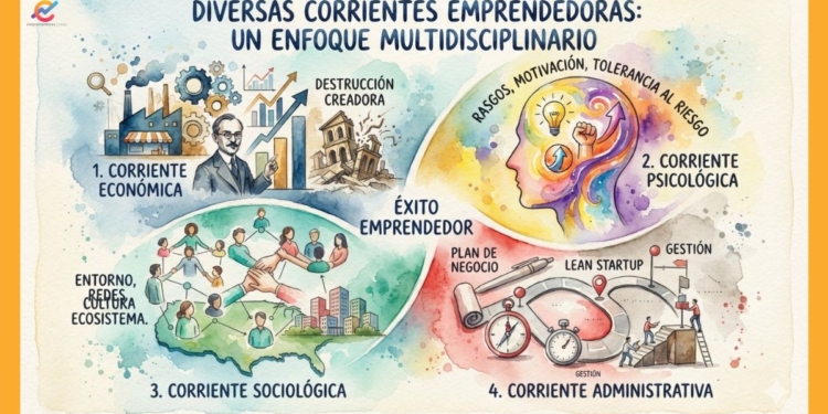 Corrientes emprendedoras: Guía comparativa de enfoques y modelos