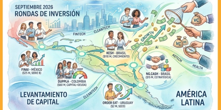 Rondas de inversión en LatAm, septiembre 2026: capital, founders y claves del mercado