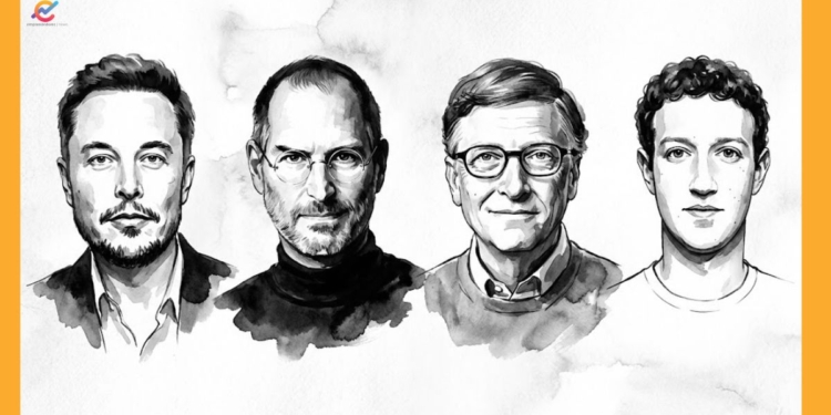 Las claves del liderazgo de Musk, Jobs, Gates y Zuckerberg