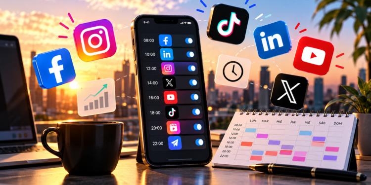 Mejor horario para publicar en redes sociales en 2026