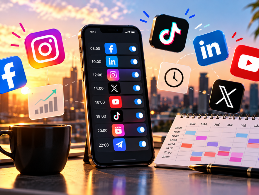 Mejor horario para publicar en redes sociales en 2026